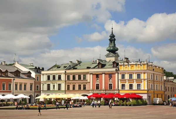 Zamosc Taki Büyük Pazar Meydanı Polonya — Stok fotoğraf