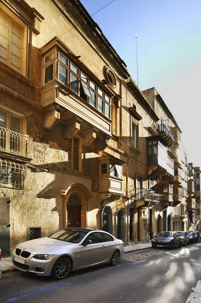 Stará Ulice Vallettě Malta — Stock fotografie