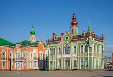 Yoshkar-Ola 'da Arkhangelsk Sloboda. Mari El Republic. Rusya