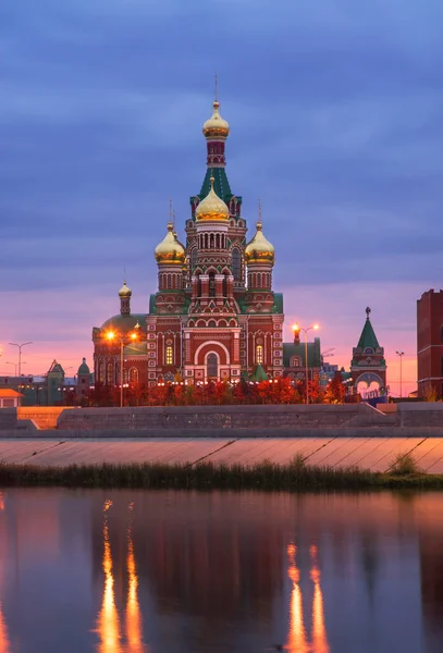 Catedral Anunciación Santísima Virgen María Yoshkar Ola Mari Republic Rusia — Foto de Stock