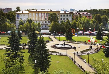 Maladzyechna 'daki Fransız parkı. Beyaz Rusya