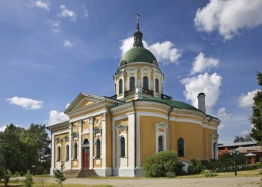 Zaraysk Kremlin 'deki John Baptist Katedrali' nin (Aziz John Baptist Katedrali) Başının Kesilmesi Katedrali. Rusya
