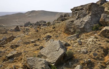 Gobustan Ulusal Parkı. Azerbaycan