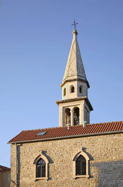 Εκκλησία Του Αγίου Ιωάννη Στη Μπούντβα Μαυροβούνιο — Φωτογραφία Αρχείου