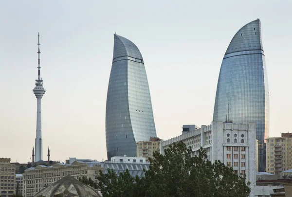 Вид Баку Азербайджан — стоковое фото