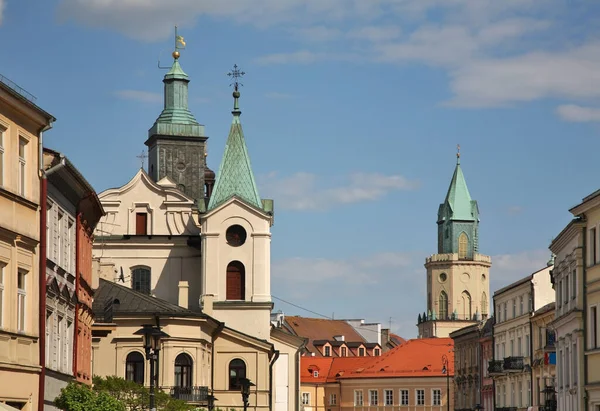 Ulica Krakowskie Przedmieście Lublinie Polska — Zdjęcie stockowe