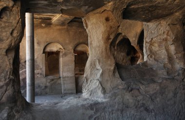 Gori yakınlarındaki Uplistsikhe mağara kompleksi (Lord 's castle). Shida Kartli bölgesi. Georgia