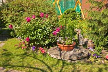 Biala Podlaska 'daki bahçe. Polonya