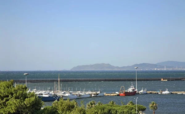 Puerto Cagliari Cerdeña Italia — Foto de Stock