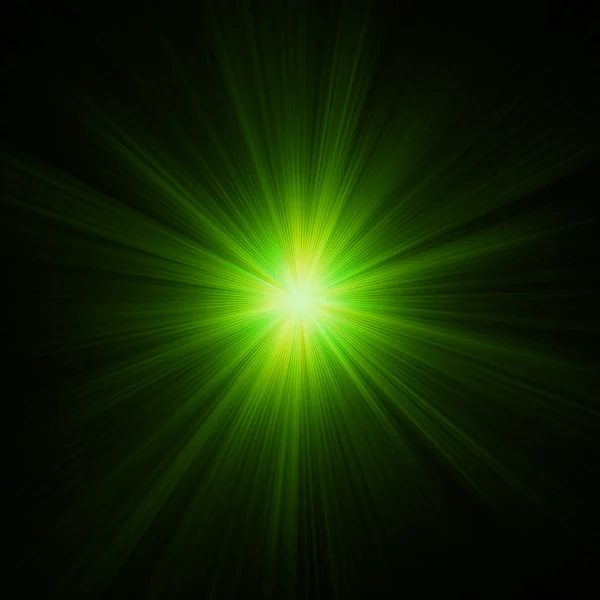초록 빛 버스트 — 스톡 사진