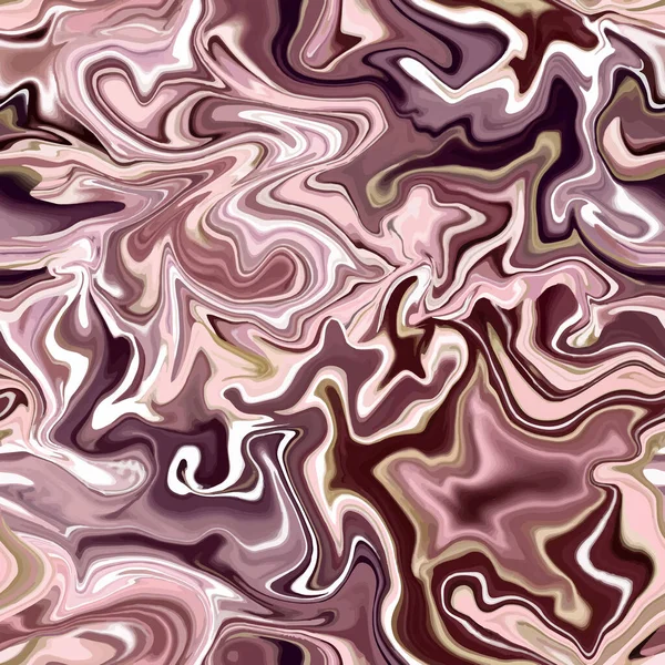 Fondo Pintura Abstracta Mármol Líquido Elegante Con Oro Rosa Ondas — Vector de stock