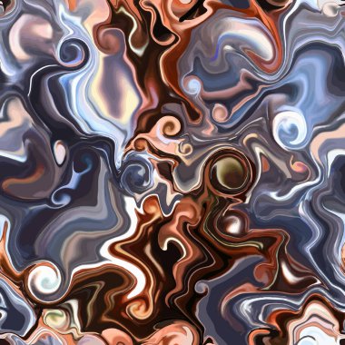 Mermer desen, kusursuz soyut desen, arkaplan. Kusursuz sıvı mermer akış efekti. Ebru stili, gümüş, altın, su, mürekkep izi. Vektör illüstrasyonu