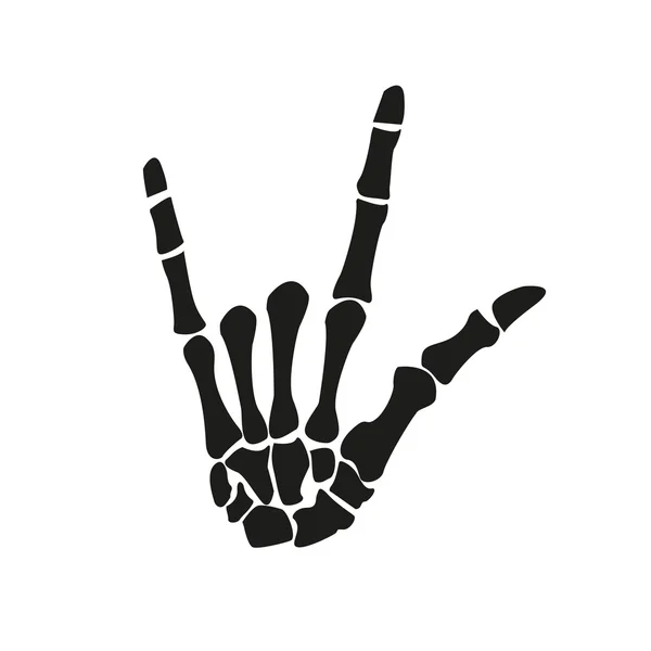 Rock kostra ruky — Stockový vektor