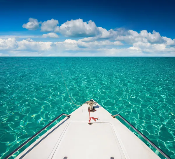 Yacht båt stern — Stockfoto