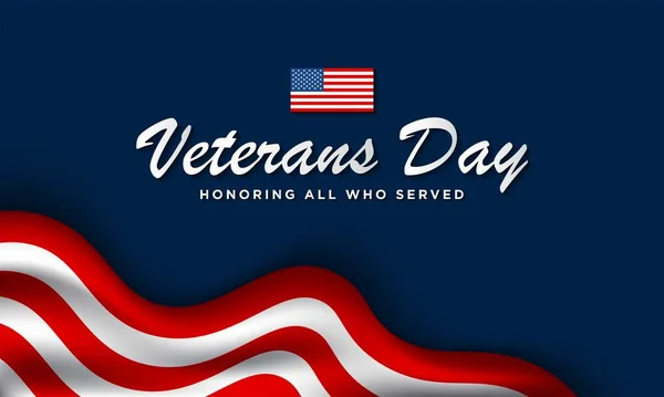 Veteranos Day Background Design —  Vetores de Stock