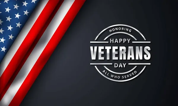 Veteranos Day Background Design —  Vetores de Stock