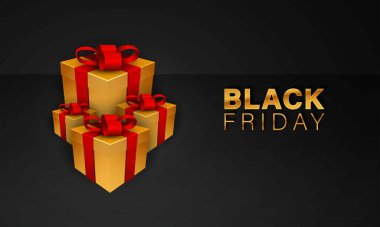 siyah Cuma satış arka plan tasarımı.