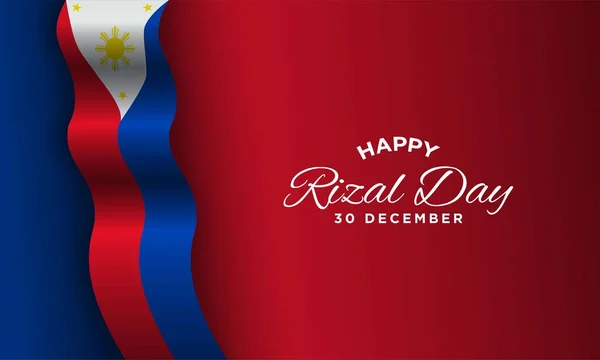 Rizal Day Achtergrond Ontwerp — Stockvector