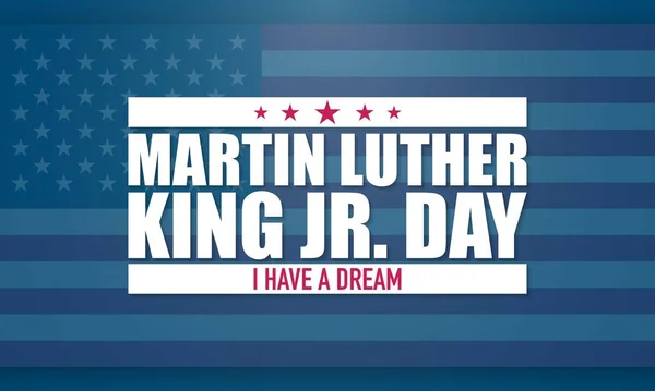 Martin Luther King Dag Achtergrond Ontwerp — Stockvector