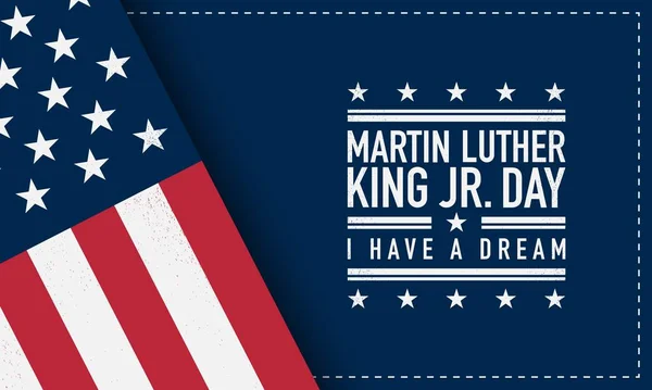 Martin Luther King Dag Achtergrond Ontwerp — Stockvector