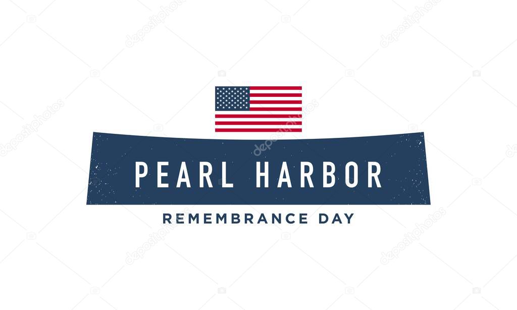 Pearl Harbor Remembrance Day Background Design.