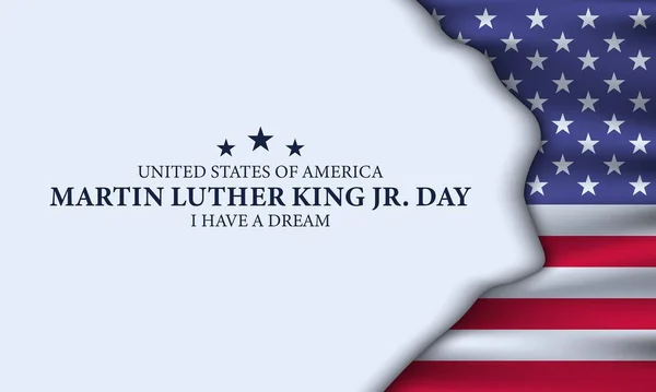 Verenigde Staten Martin Luther King Day Achtergrond Ontwerp — Stockvector