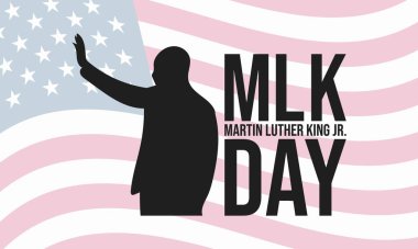 Amerika Birleşik Devletleri Martin Luther King Jr. Day Arkaplan Tasarımı.