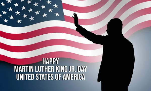 Verenigde Staten Martin Luther King Day Achtergrond Ontwerp — Stockvector