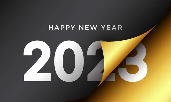 2023 Mutlu Yıllar Geçmiş Tasarımı. Vektör İllüstrasyonu.