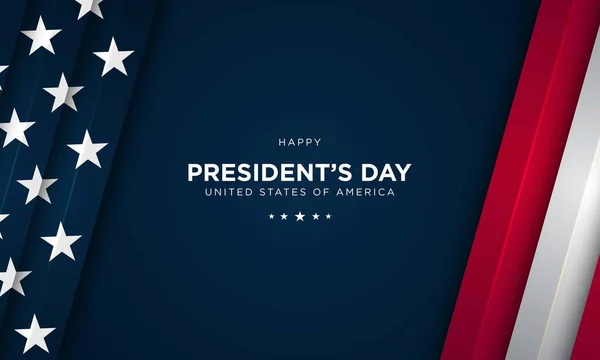 Achtergrond Van President Day Vector Illustratie — Stockvector