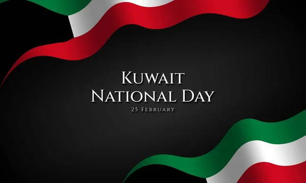 Dia Nacional Kuwait Fundo — Vetor de Stock