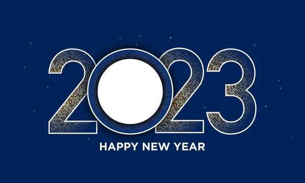 2023 Mutlu Yıllar Geçmiş Tasarımı. Vektör İllüstrasyonu.