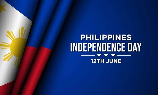 Dia Independência Das Filipinas Design Fundo —  Vetores de Stock