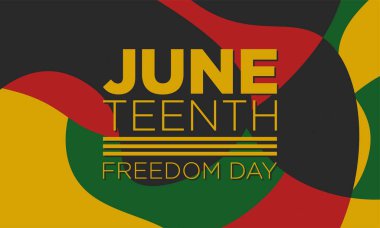 Haziran Özgürlük Günü Arkaplan Tasarımı.