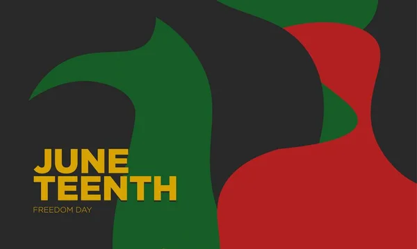 Juneteenth Freedom Day Background Design — Image vectorielle