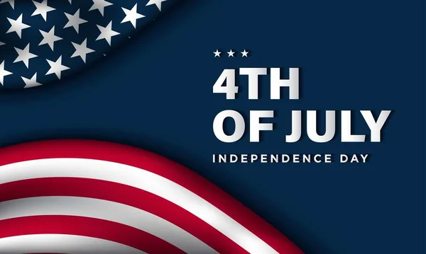 États Unis Independence Day Background Design — Image vectorielle