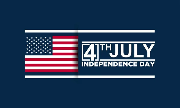 Дизайн Заднього Плану Дня Незалежності Сша Четверте Липня — стоковий вектор