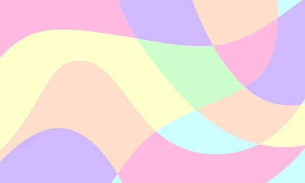 Abstrait Pastel Liquide Curvy Fond Géométrique Pour Bannière — Image vectorielle