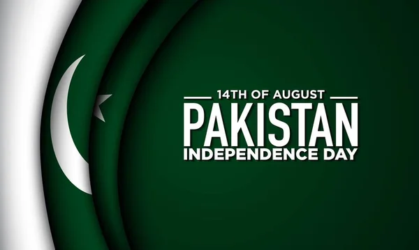 Pakistan Independence Day Background Design — Image vectorielle