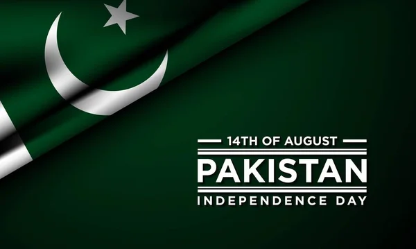 Πακιστάν Ημέρα Ανεξαρτησίας Σχεδιασμός Φόντου — Διανυσματικό Αρχείο