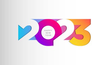 2023 Mutlu Yıllar Geçmiş Tasarımı. 