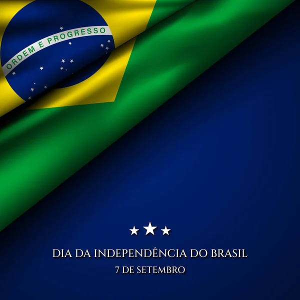 Brazil Independence Day Background Design — 스톡 벡터