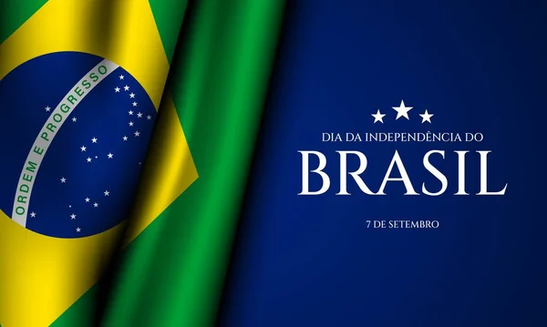 Brazil Independence Day Background Design — Vetor de Stock