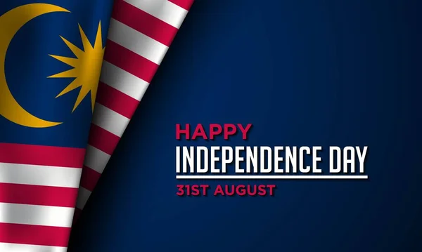 Malaysia Independence Day Background Design — ストックベクタ