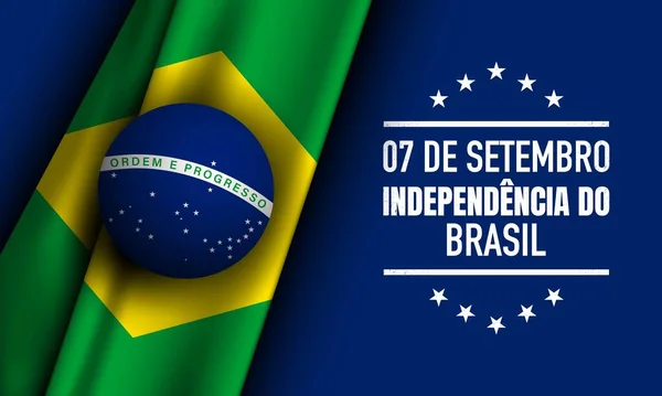 Brazil Independence Day Background Design — 图库矢量图片