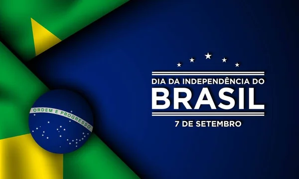 Brazil Independence Day Background Design — Vettoriale Stock