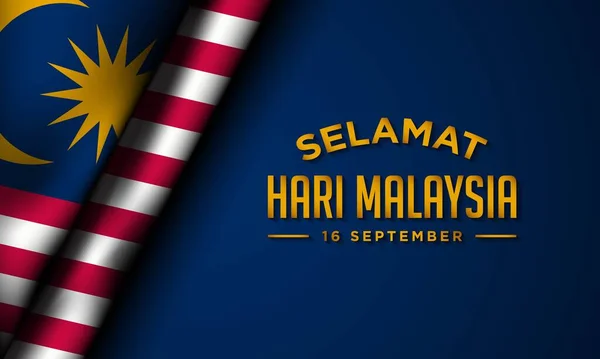 Malaysia Day Background Design — Vector de stock