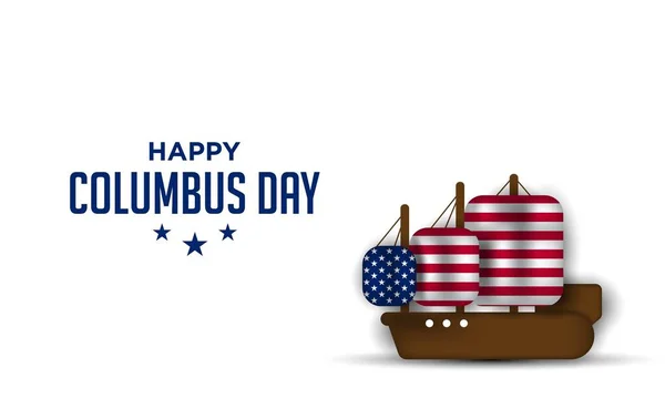 Columbus Day Background Design — Stock Vector