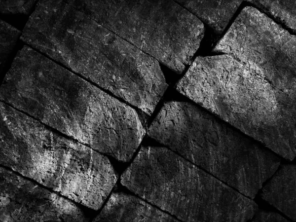 Czarny Cegły Tło Tapeta Dla Kopia Przestrzeń — Zdjęcie stockowe