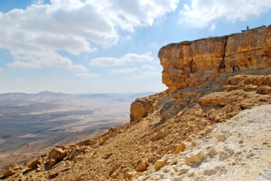 Clouds over Makhtesh Ramon  Crater clipart